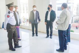 MoI Union minister inspects construction of community centre in Taunggyi