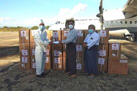 COVID-19 vaccines delivered to Kengtung  by military plane