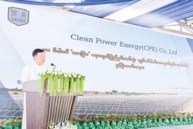 30-Megawatt Thapyaywa solar power plant project  completed in Mandalay region