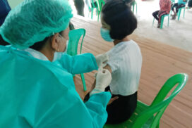 Over 12-year-old students receive 2nd dose of COVID-19 vaccine in Bhamo
