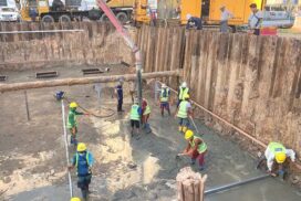 100,000-gallon RC ground tank construction in Yangon completes 40%