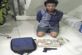 Robber with fake gun arrested with cooperation of UAB bank staff, people in Latha Township
