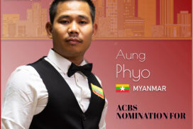 Myanmar snooker player Aung Phyo selected to compete in World Games