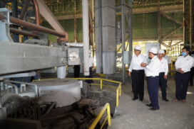 MoI Union Minister inspects No 1 Steel Mill in Myingyan