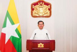 New Year Message of greetings delivered by Chairman of State Administration  Council Prime Minister Senior General Min Aung Hlaing  on the New Year occasion in 1384 Myanmar Era Myanmar New Year Day, 2nd Waning of Tagu 1384 ME  17 April 2022