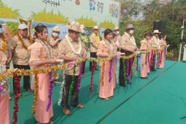 Construction Union Minister opens ministry’s Maha Thingyan Pandal