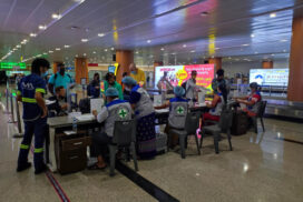 COVID-19 tests conducted using RDT for passengers arriving by commercial flights at Yangon International Airport