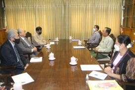 MoPF Union Minister receives Japan-Myanmar Association Chairman