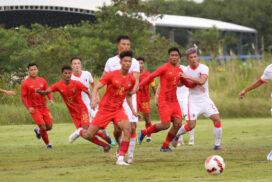Myanmar team draws Hong Kong in football friendly match
