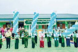 SAC Member Mahn Nyein Maung opens new school buildings in Pantanaw Township