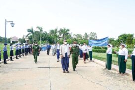 Peace delegation led by Vice Chairman of New Mon State Party (NMSP) arrives in Nay Pyi Taw to participate in peace talks offered by the SAC Chairman