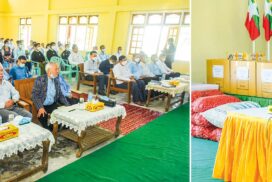 SAC Vice-Chair Deputy Commander-in-Chief of Defence Services Commander-in-Chief (Army) Vice-Senior General Soe Win meets Cocokyun township departmental officials, locals, inspects township hospital, high school, Aung Naing Thu Coir Rope Factory