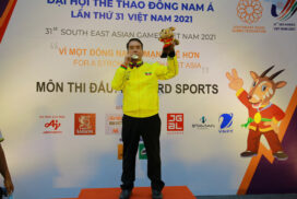 SEA Games Billiards: Pauk Sa wins gold medal with victory over Singaporean World Billiard Star