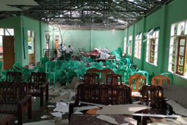 PDF terrorists bomb education office Nawnghkio, one killed, injuring 6 education personnel, 1 civil servant