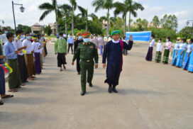 Peace delegation led by Pa-O National Liberation Organization-PNLO Vice-Chair arrives in Nay Pyi Taw