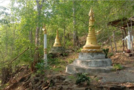 Delightful beauty of Kyaukgatin waterfall, pagodas in Minbu attract tourists