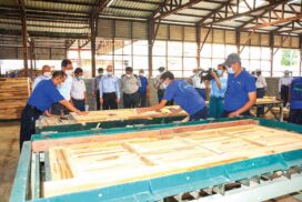 MoNREC Union Minister inspects furniture factories, Gems & Jewellery Museum in Yangon