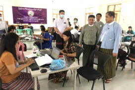 UEC member inspects basic population census and ground verification work