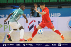 One win, one loss for Myanmar in Continental Futsal Championship 2023