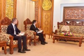 DPM MoFA Union Minister receives IOM Myanmar Chief