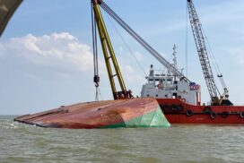 Recovery of sunken Malaysian cargo ship completed