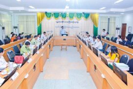 MoI Deputy Minister inspects International Art Centre (Mandalay)