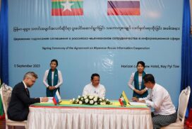 The Global New Light of Myanmar and SPUTNIK Information Agency sign an agreement