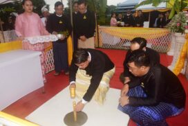 Stake driven for construction of Insein District Court building