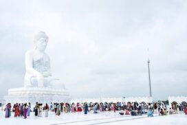 Pilgrims from nationwide flock to Maravijaya Buddha Image