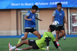 Myanmar faces Bangladesh in men’s football event of Asian Games today