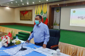 Construction Deputy Minister inspects Lanthit Housing Project, Yangon