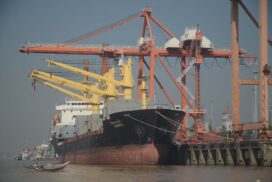 Yangon Port handles 306 cargo ships in H1