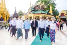 Cambodian Deputy Prime Minister visits Shwedagon Pagoda
