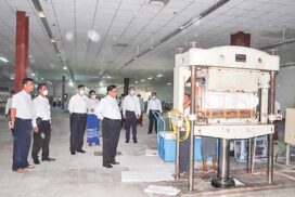 Union Industry Minister inspects factories in Mandalay Region