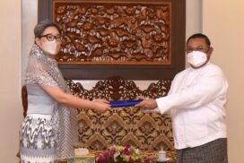 FAO Representative to Myanmar presents her Credentials to Union Minister for Foreign Affairs