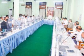 MoI Union Minister meets members of National Literary Award, Sarpay Beikman Manuscript Award selection committees, members of Myanmar Press Council