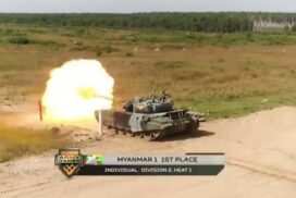 Myanmar tank troop deservedly secures first prize in Tank Biathlon (Tank Crews Competition) Division-2 of International Army Games-2022