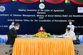 Disaster Management Department and UNOCHA sign Letter of Agreement