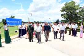 Peace delegation led by Shan State Progress Party-SSPP Vice-Chair arrives in Nay Pyi Taw
