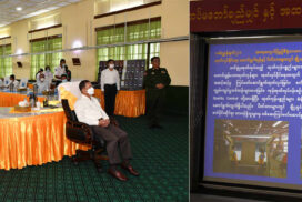 SAC Chairman Commander-in-Chief of Defence Services  Senior General Min Aung Hlaing visits Meiktila textile factory