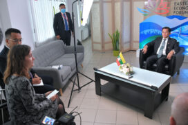 SAC Chairman Prime Minister Senior General  Min Aung Hlaing receives interview with RIA of Rossiya Segodnya News Agency