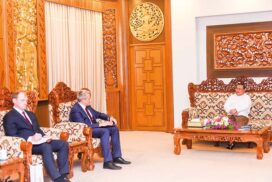 MoFA Union Minister receives Belarusian Ambassador to Myanmar