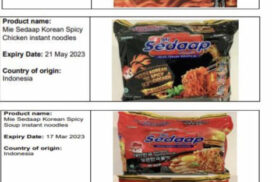 FDA warns of six 6 products of Mie Sedaap instant noodles made in Indonesia