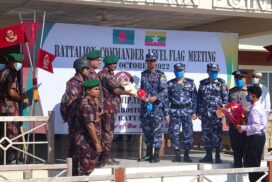Myanmar, Bangladesh border guards hold Battalion Commander Level Flag Meeting