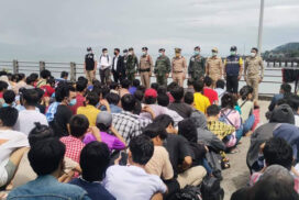 Over 200 repatriated Myanmar nationals from Thailand enter Myanmar via Kawthoung