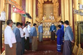 MoRAC Union Minister inspects Myanansankyaw Golden Palace in Mandalay Region