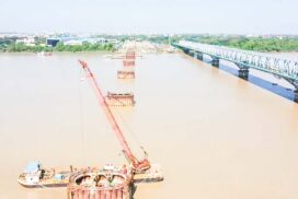 92 per cent of worksite-3 completed at Thanlyin Bridge No 3