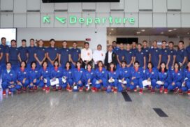 Myanmar volleyball team leaves for 32nd Southeast Asian Games’ joint training in China