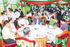 SAC Chairman Prime Minister Senior General  Min Aung Hlaing attends Thanksgiving ceremony  for the Christmas