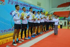 Award ceremony for SAC Chairman Cup Inter-Ministerial Volleyball (Men/Women) Tourney held